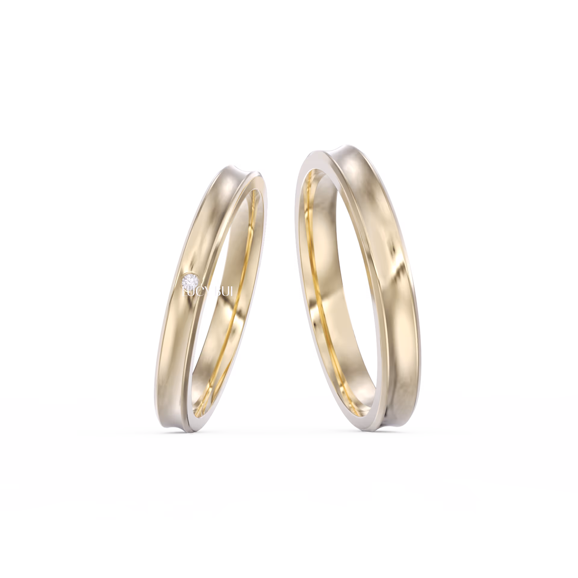 Classic Wedding Ring Kim Cương Tự Nhiên