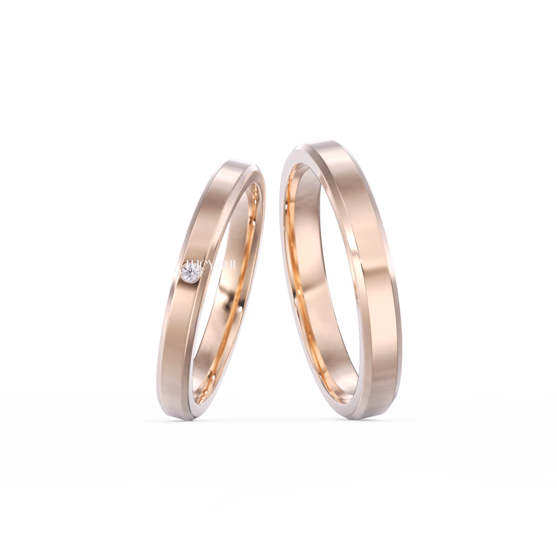 Classic Wedding Ring Kim Cương Tự Nhiên