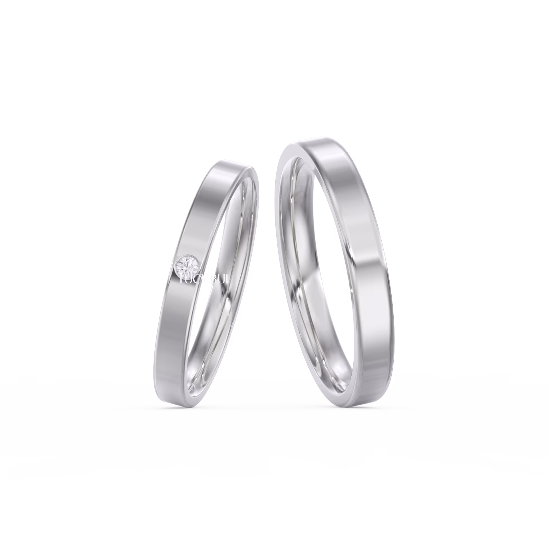 Classic Wedding Ring Kim Cương Tự Nhiên